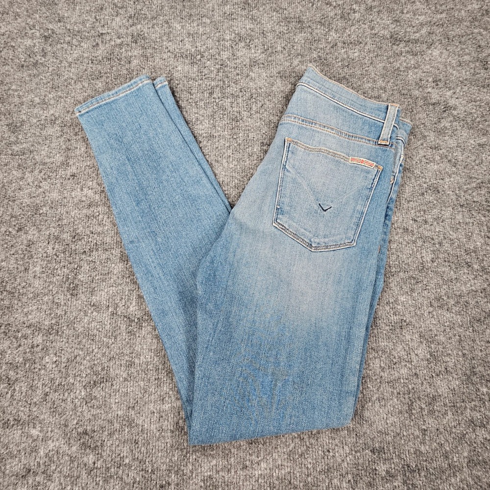 Hudson Ciara High Rise Ankle Super Skinny Jeans Size 26 Button Fly‎ Denim